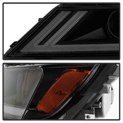 xTune 14-18 Chevy Impala (Excl Limited) DRL Halogen Proj Headlights - Blk Smk (PRO-JH-CIM15-LB-BSM) SPYDER