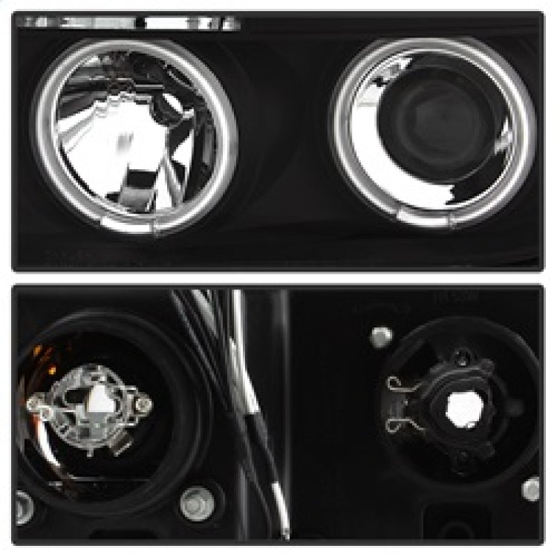 Spyder Toyota Tundra 07-13 Projector Headlights CCFL Halo LED Blk PRO-YD-TTU07-CCFL-BK SPYDER