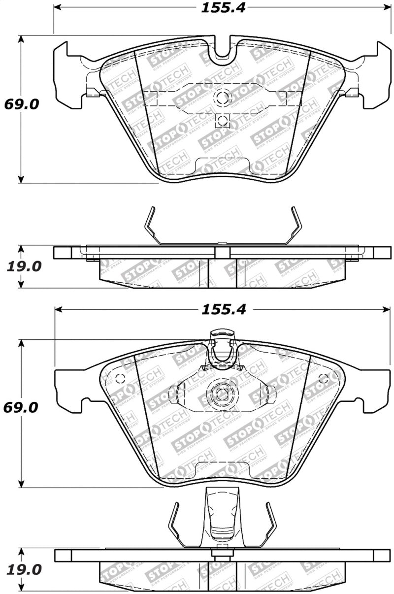 StopTech Street Disc Brake Pads - 305.09180 Stoptech