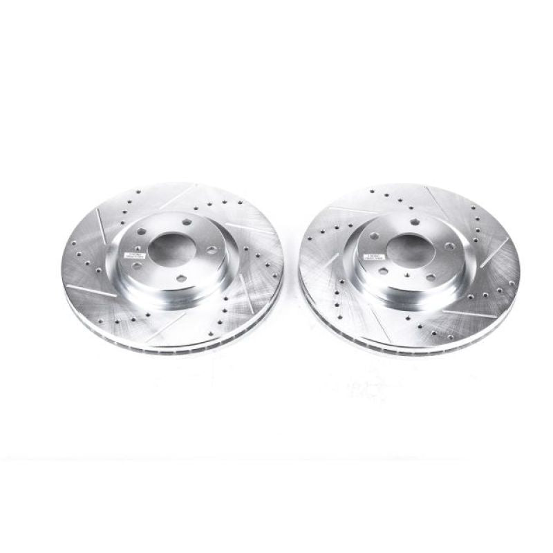 Power Stop 08-12 Infiniti EX35 Front Evolution Drilled & Slotted Rotors - Pair PowerStop