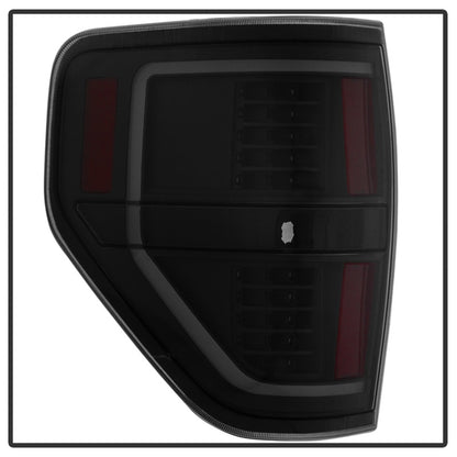 xTune 09-14 Ford F-150 Light Bar LED Tail Lights - Black Smoke (ALT-JH-FF15009-LBLED-BSM) SPYDER