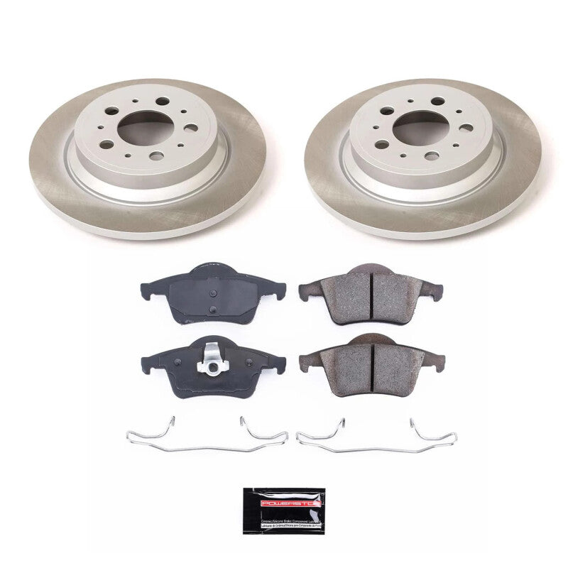 Power Stop 03-07 Volvo XC70 Rear Semi-Coated Rotor Kit PowerStop