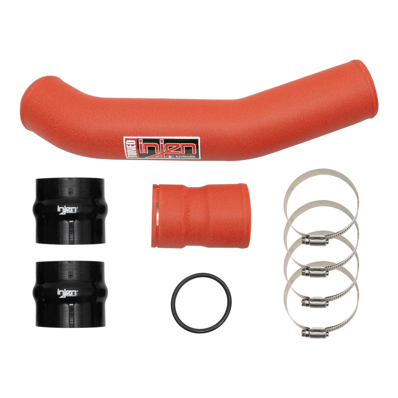 Injen 17-22 Ford F250/F350/F450/F550 6.7L Intercooler Hot Side Piping (Wrinkle Red) - SES9004ICPHWR