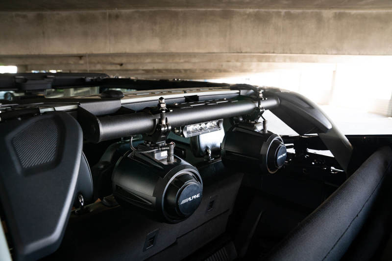 DV8 Offroad 21-22 Ford Bronco 4dr Rear Speaker & Light Mount Bar DV8 Offroad