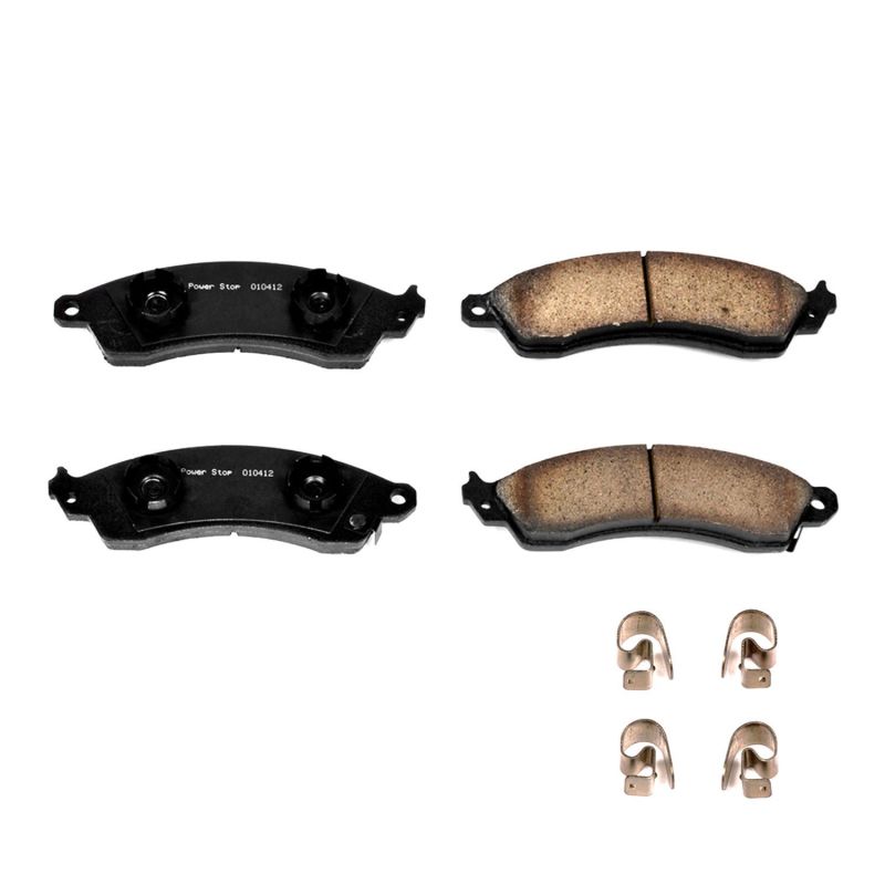 Power Stop 87-92 Chevrolet Camaro Front Z17 Evolution Ceramic Brake Pads w/Hardware PowerStop
