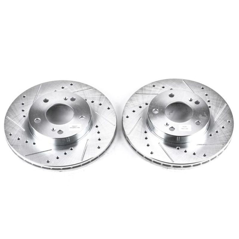 Power Stop 96-99 Infiniti I30 Front Evolution Drilled & Slotted Rotors - Pair PowerStop