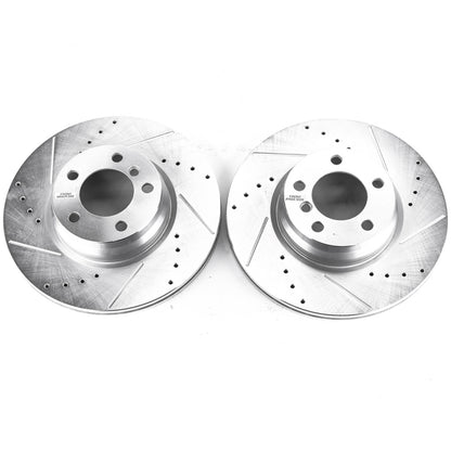 Power Stop 14-15 BMW 228i Front Evolution Drilled & Slotted Rotors - Pair PowerStop