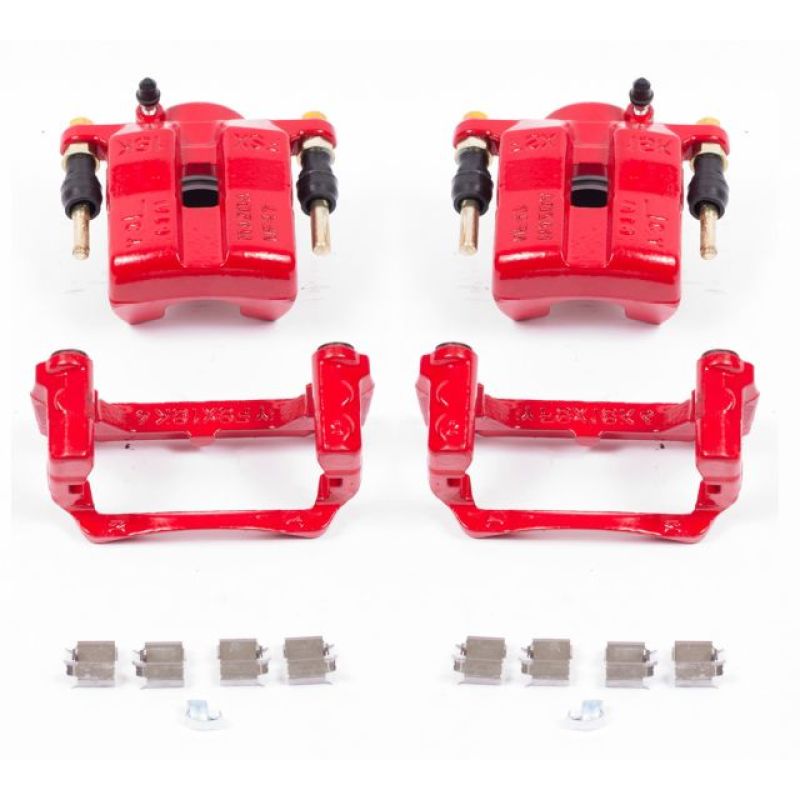 Power Stop 06-15 Mazda MX-5 Miata Front Red Calipers w/Brackets - Pair PowerStop