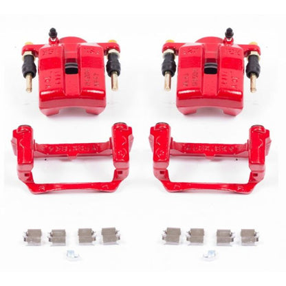 Power Stop 06-15 Mazda MX-5 Miata Front Red Calipers w/Brackets - Pair PowerStop