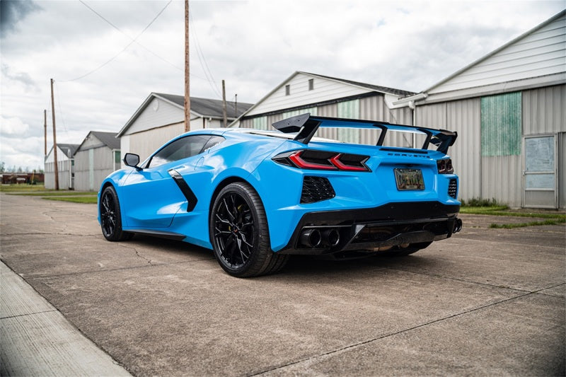 Corsa 3.0 in Cat-Back 4.5 in Carbon Fiber Tips | 2020-23 Corvette C8 (w/ Factory NPP) Black PVD TipsD Tips CORSA Performance