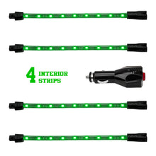 Load image into Gallery viewer, XK Glow Single Color XKGLOW UnderglowLED Accent Light Car/Truck Kit Green - 4x8In