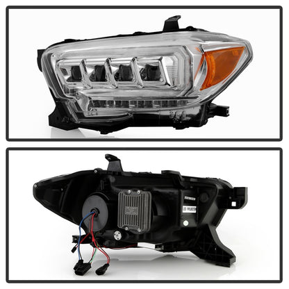 Spyder 16-20 Toyota Tacoma Halogen Model Only High-Power LED Headlights - Chrome PRO-YD-TT16HALAP-C SPYDER