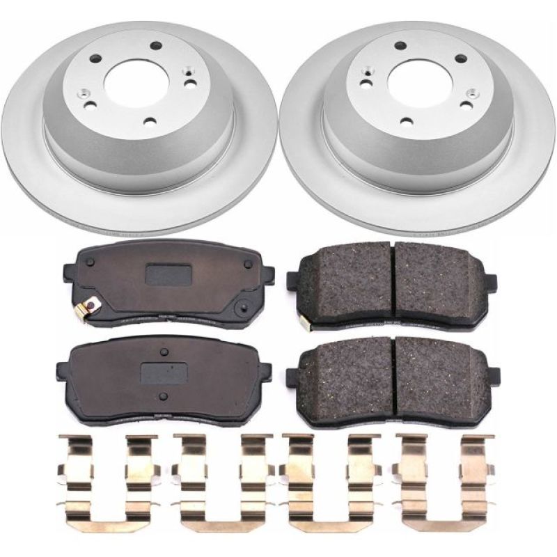 Power Stop 15-19 Kia Sedona Rear Z17 Evolution Geomet Coated Brake Kit PowerStop