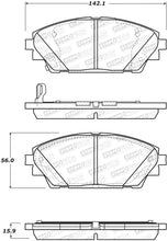 Load image into Gallery viewer, StopTech Premium Ceramic Front Brake Pads - 308.17280