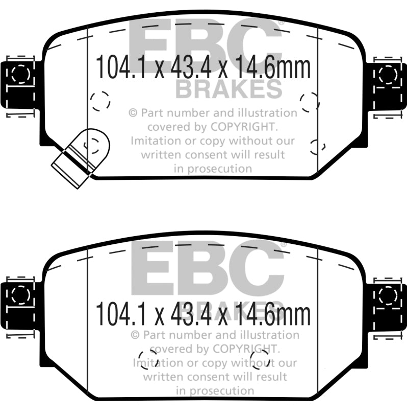 EBC GreenStuff Rear Brake Pads - DP23081 EBC