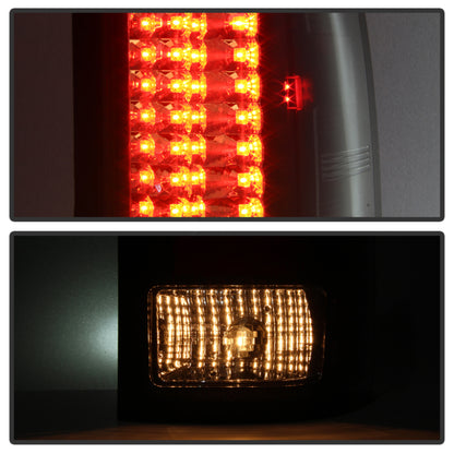 Spyder GMC Sierra 07-13 (Not 3500 Dually 4 Rear Wheels)LED Tail Lights Blk Smke ALT-YD-GS07-LED-BSM SPYDER