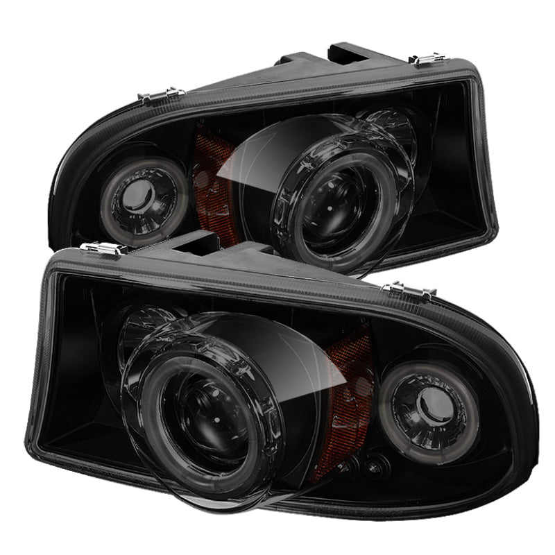 Spyder Dodge Dakota 97-04/Durango 98-03 1PC Projector Headlights LED Halo LED Chrm PRO-YD-DDAK97-C SPYDER