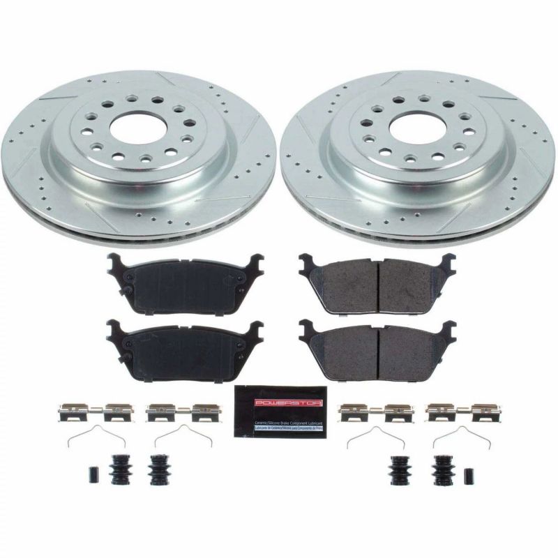 Power Stop 2019 Ram 1500 Rear Z23 Evolution Sport Brake Kit PowerStop