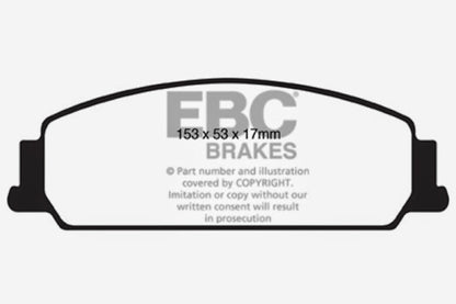 EBC BlueStuff Front Brake Pads - DP51833NDX EBC