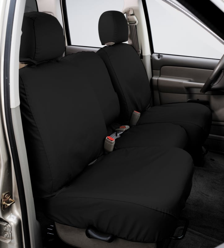 Covercraft 21-23 Ford Bronco Polycotton SeatSaver Custom Second Row Seat Covers - Charcoal