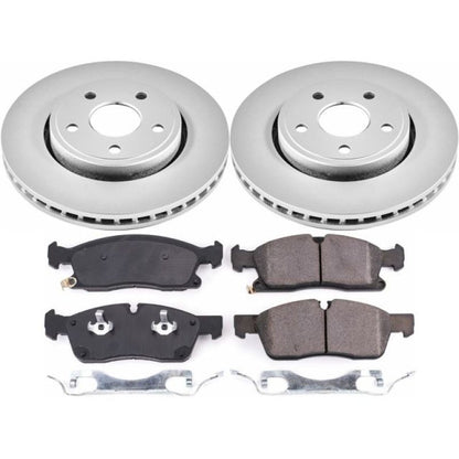 Power Stop 17-19 Jeep Grand Cherokee Front Z17 Evolution Geomet Coated Brake Kit PowerStop