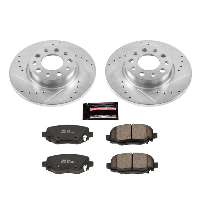 Power Stop 16-18 Fiat 500X Rear Z23 Evolution Sport Brake Kit PowerStop