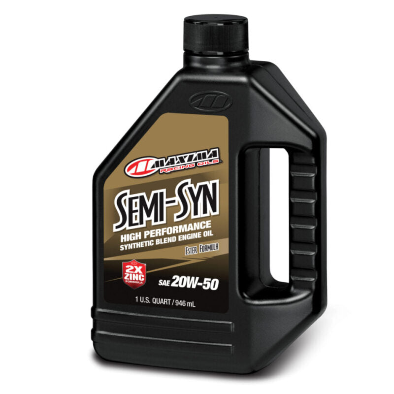 Maxima Performance Auto Semi-Syn 20W-50 Synthetic Blend Engine Oil - Quart