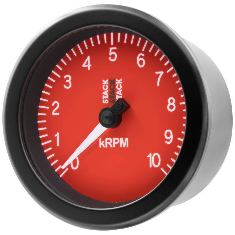 Autometer Stack Sport 88mm 0-10K RPM Tachometer - Red ST100-010R