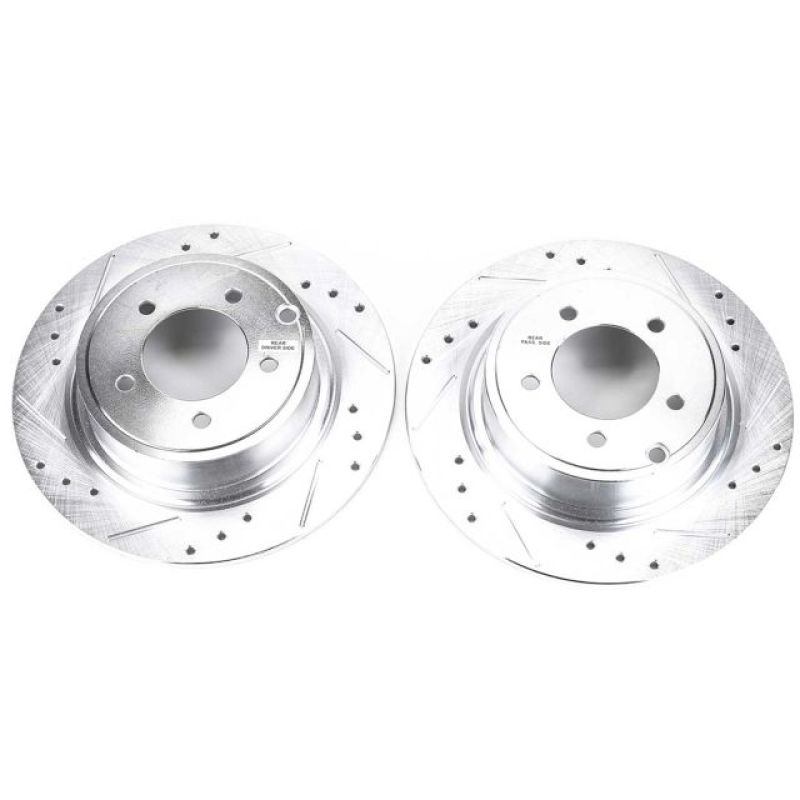 Power Stop 11-14 Chrysler 200 Rear Evolution Drilled & Slotted Rotors - Pair PowerStop