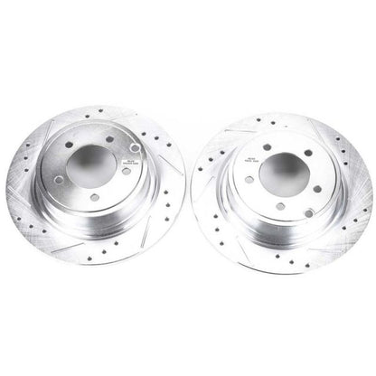 Power Stop 11-14 Chrysler 200 Rear Evolution Drilled & Slotted Rotors - Pair PowerStop