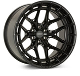 Vossen HFX-1 24x12 / 8x180 / ET-44 / Ultra Deep / 124.3 CB - Satin Black Wheel