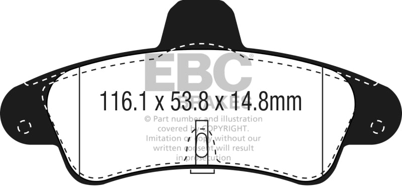 EBC RedStuff Rear Brake Pads - DP3965/2C