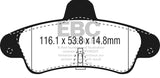 EBC Ultimax2 Rear Brake Pads - UD899