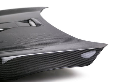 Seibon MR-style carbon fiber hood for 2016-2021 Honda Civic 2DR/4DR - HD16HDCV-MR