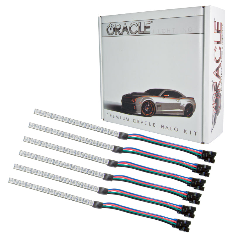 Oracle 15-17 Ford Mustang V6/GT/Shelby DRL Upgrade w/ Halo Kit - ColorSHIFT w/o Controller ORACLE Lighting