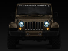 Load image into Gallery viewer, Raxiom 97-18 Jeep Wrangler TJ/JK Axial 7-Inch LED Headlights w/RGB Halo- Blk Hsng (Clear Lens)