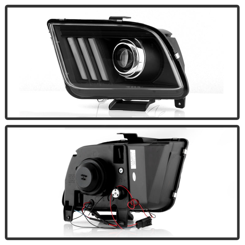 Spyder Ford Mustang 05-08 V2 High-Power LED Headlights - Black PRO-YD-FM05AP-BK SPYDER
