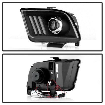 Spyder Ford Mustang 05-08 V2 High-Power LED Headlights - Black PRO-YD-FM05AP-BK SPYDER