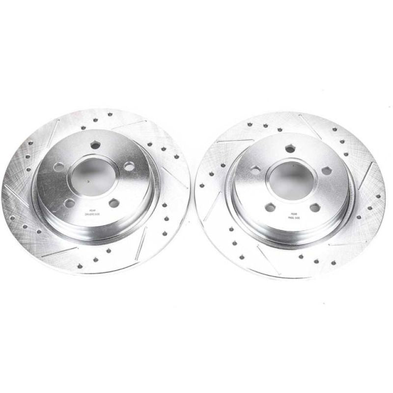 Power Stop 08-13 Volvo C30 Rear Evolution Drilled & Slotted Rotors - Pair PowerStop