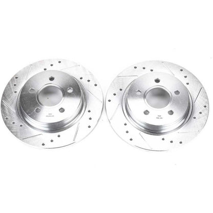 Power Stop 08-13 Volvo C30 Rear Evolution Drilled & Slotted Rotors - Pair PowerStop