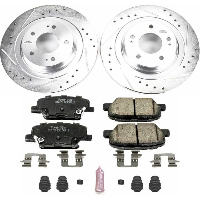 Power Stop 14-18 Mitsubishi Outlander Rear Z23 Evolution Sport Brake Kit PowerStop