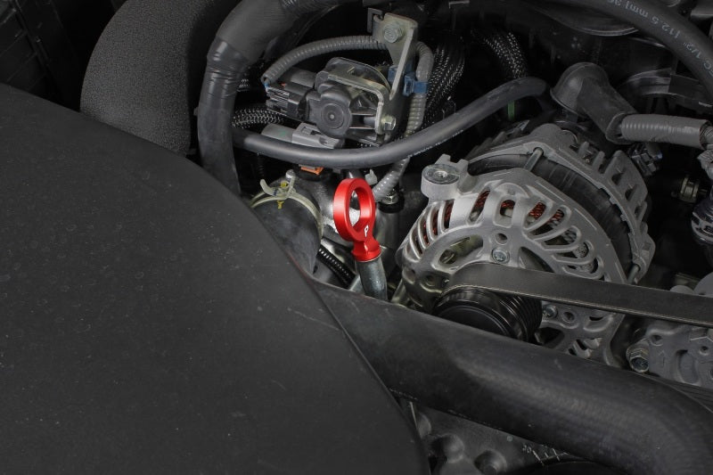 Perrin Subaru Dipstick Handle Round Style - Red Perrin Performance