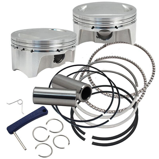 S&S Cycle 2007+ BT 3.937in x 4-3/8in Piston Set - 920-0100