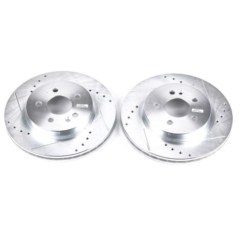 Power Stop 98-03 Mercedes-Benz ML320 Front Evolution Drilled & Slotted Rotors - Pair PowerStop