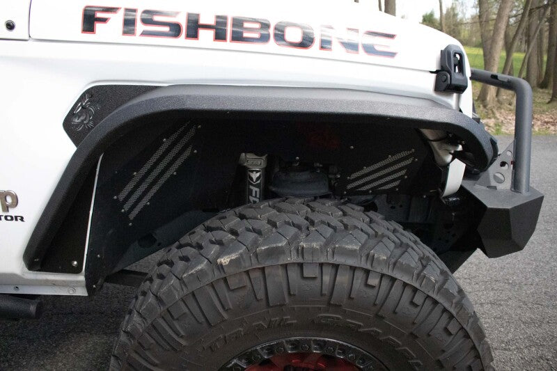 Fishbone Offroad 2018+ Jeep Wrangler JL/JLU/2020+ Gladiator JT  Steel Front Fender Flares  - Black