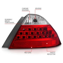 Load image into Gallery viewer, ANZO HONDA ACCORD 06-07 4DR TAIL LIGHTS RED/CLEAR - 221143