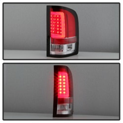 Spyder 07-13 Silverado (Will Not Work w/2010 921 Bulb) V3 Tail Lights Rd/Clr ALT-YD-CS07V3-LBLED-RC SPYDER