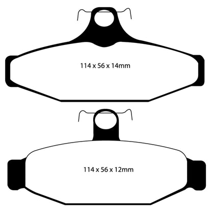 EBC BlueStuff Rear Brake Pads - DP51167NDX EBC
