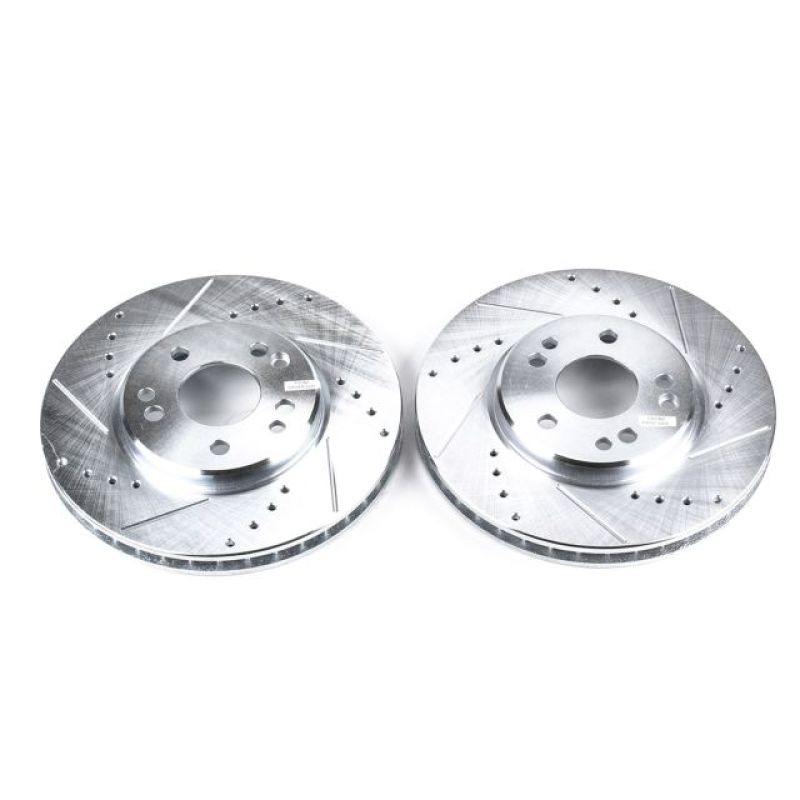 Power Stop 90-93 Mercedes-Benz 300SL Front Evolution Drilled & Slotted Rotors - Pair PowerStop