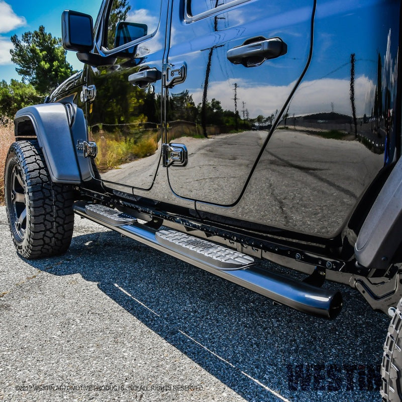 Westin 20-22 Jeep Gladiator PRO TRAXX 4 Oval Nerf Step Bars - Black Westin